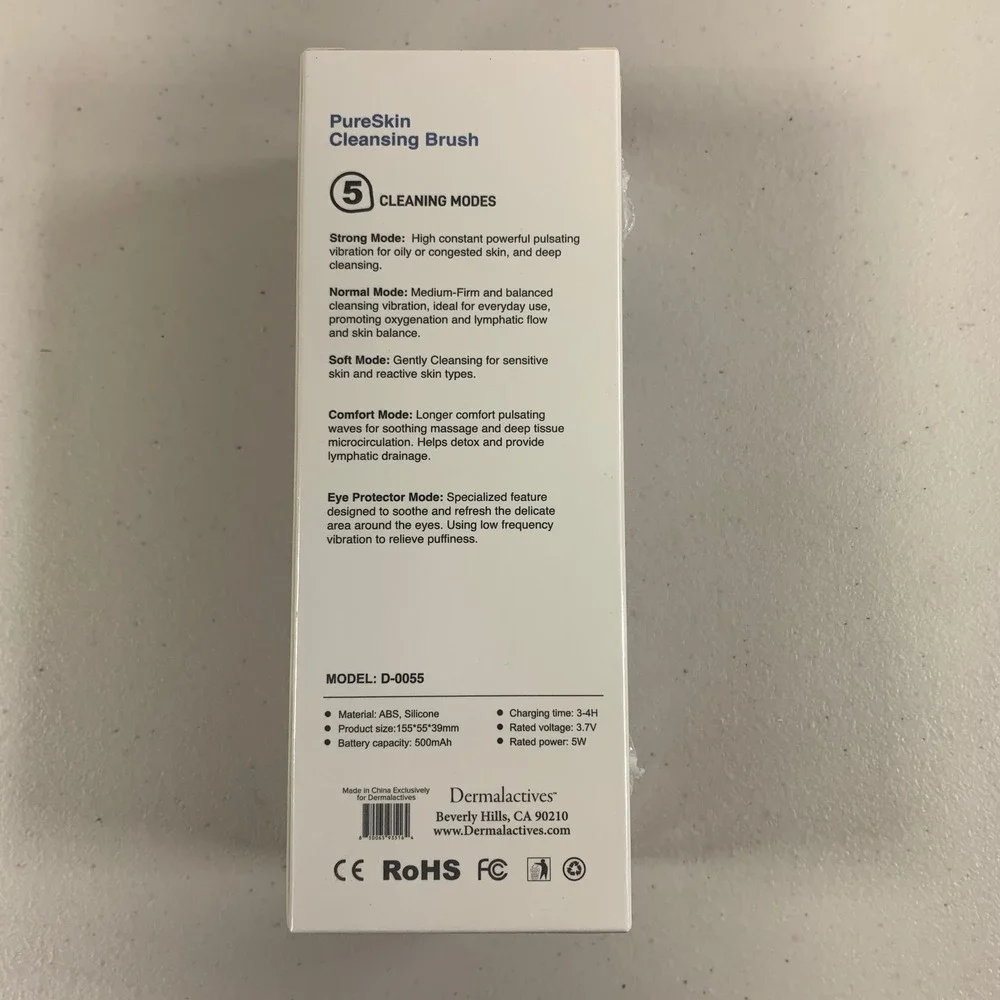 Dermalactives PureSkin Cleansing Brush 5 Modes Eye Protector USB‎ Charging